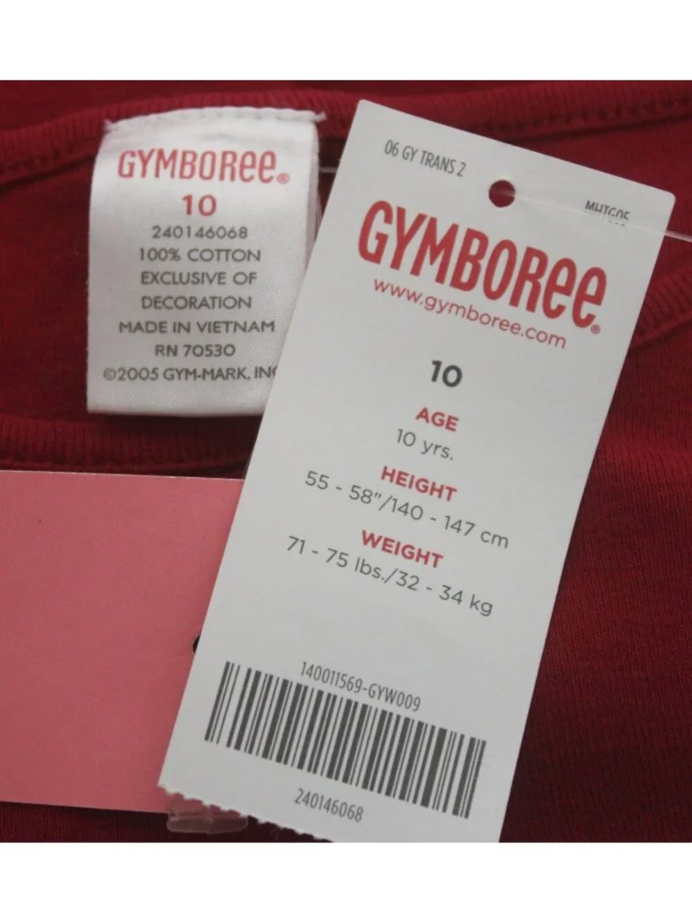 2006 Gymboree Cherry Pie Pretty Please Sequin Red Shirt Bow sz 10 Cap Sleeve NEW